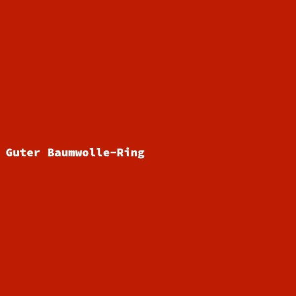Good Cotton Ring