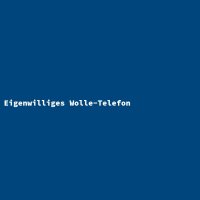 Eigenwilliges Wolle-Telefon