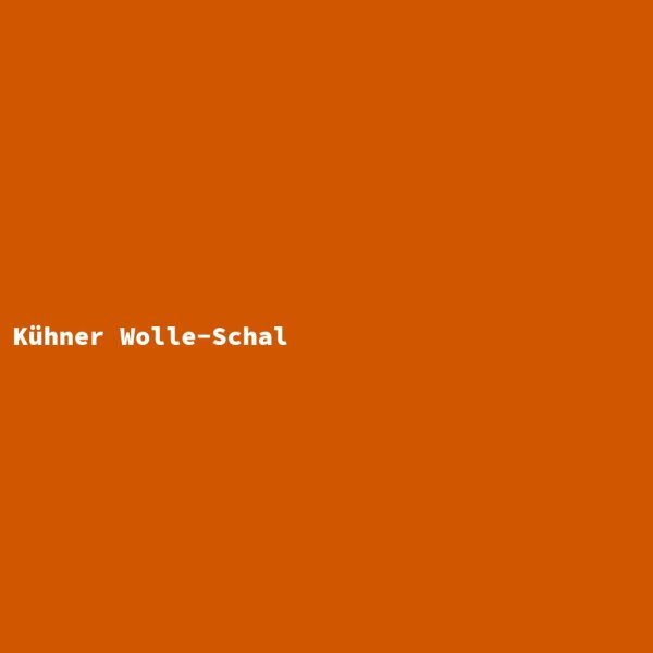 K&uuml;hner Wolle-Schal