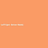 Luftiges Beton-Handy