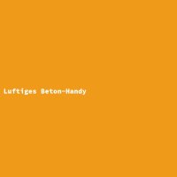 Luftiges Beton-Handy