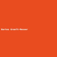Hartes Granit-Messer